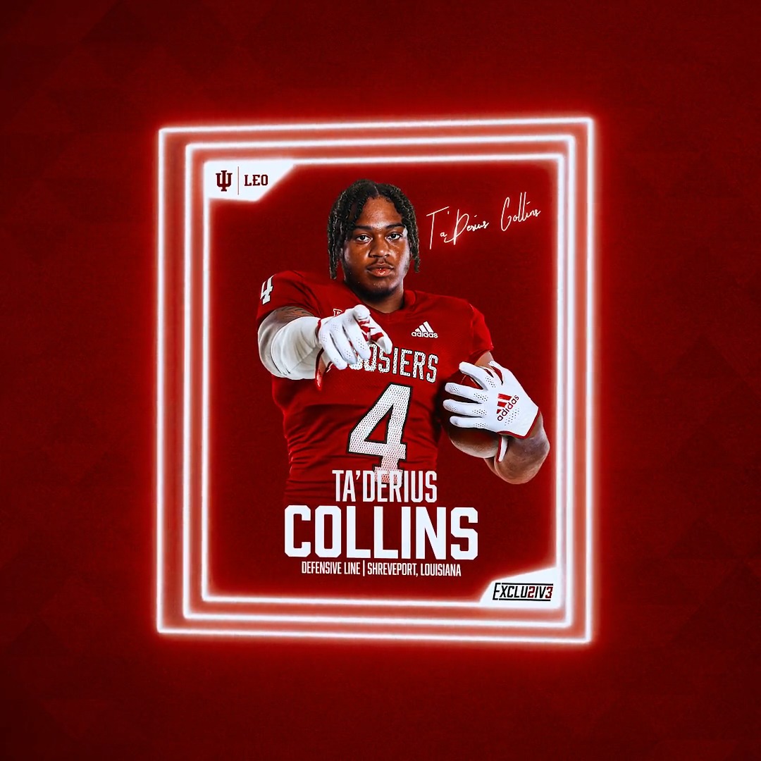 Welcome to Indiana, Ta'Derius Collins‼️ #IUFB | Ta’Derius “Tootie” Collins