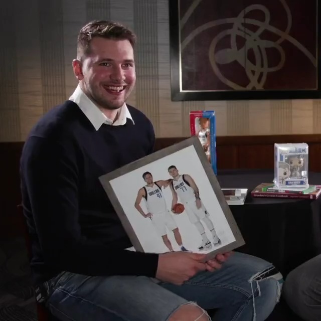Luka Doncic and Dirk Nowitzki sit down to exchange Christmas gifts! 🎁 #NBAXmas: Lakers/Mavericks Sunday at 2:30pm/et on ABC/ESPN