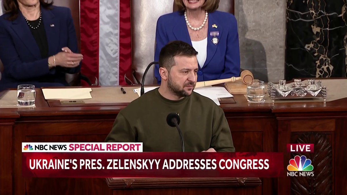 WATCH: Ukrainian President Zelenskyy receives a standing ovation as he is set to address a joint session of Congress.