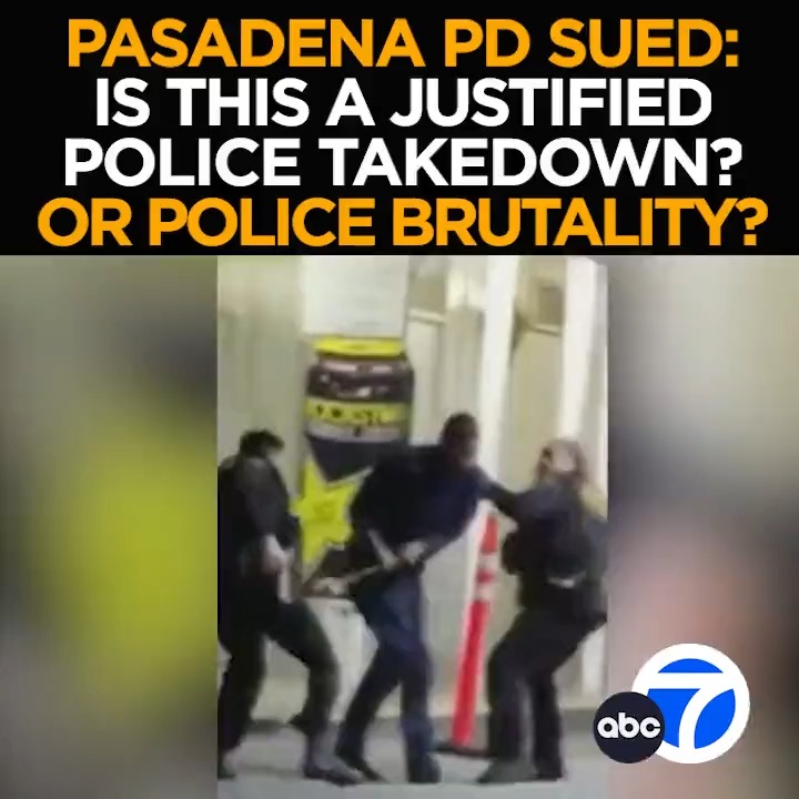 A justified takedown? Or police brutality? A SoCal man is suing the #Pasadena Police Dept. after he says he was beaten during a racially-motivated traffic stop. Now he wants the two officers involved fired. The new claims - Tonight at 11 from ABC7