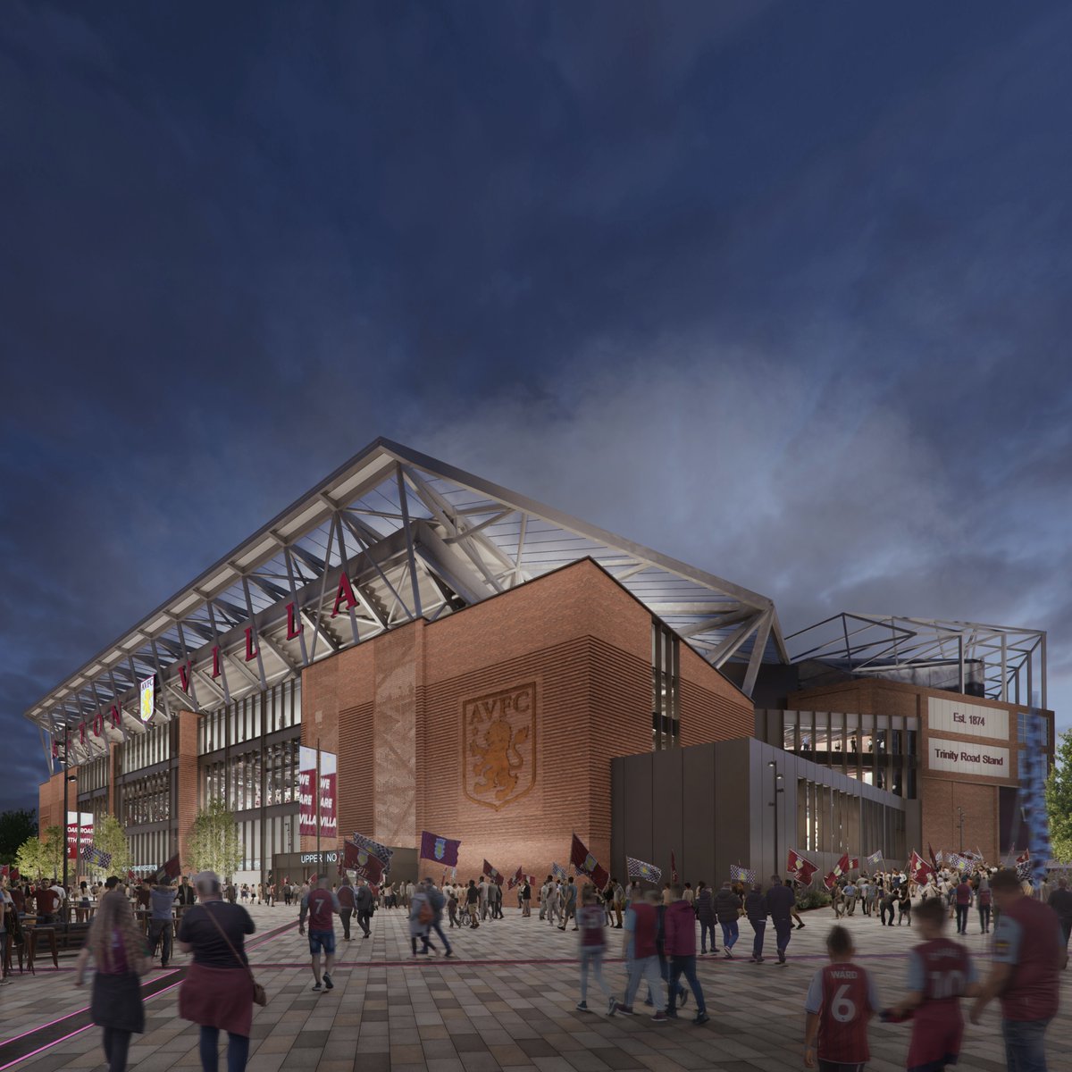 Aston Villa today welcomed Birmingham City Council's decision to grant planning permission for phase one of the club's redevelopment and expansion of Villa Park. 🟣