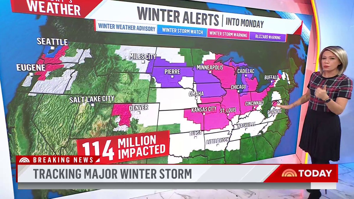 Ahead of the holiday weekend, Dylan Dreyer tracks the upcoming winter storm’s path.