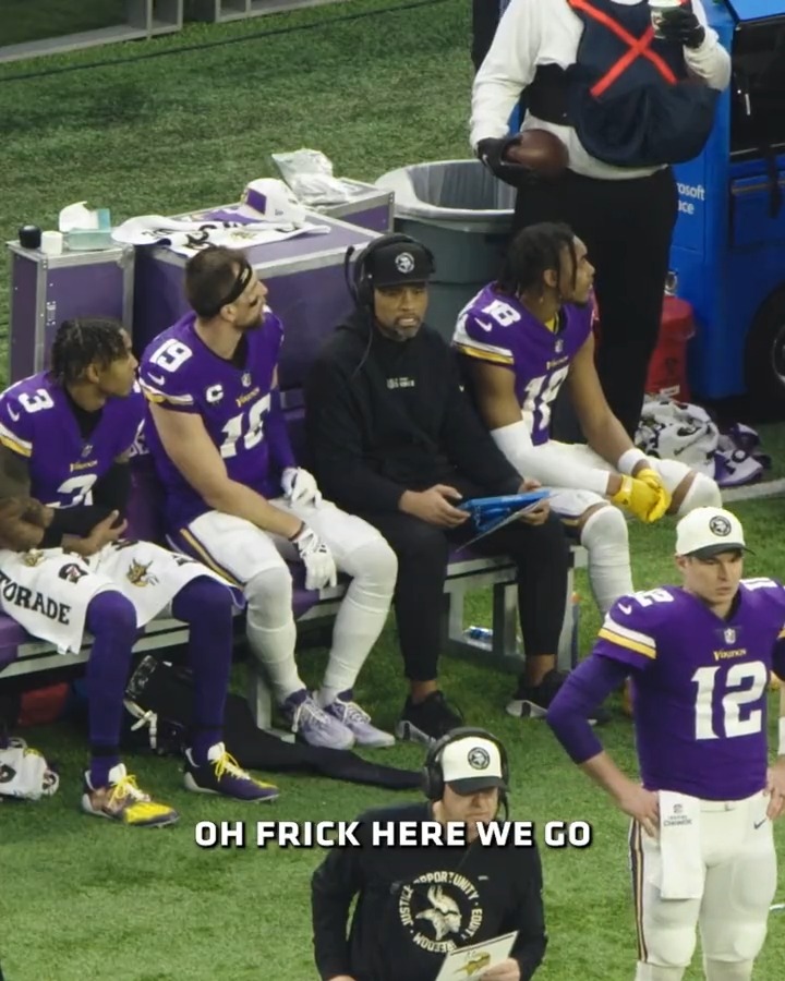 "Oh frick here we go." 🤣 Adam Thielen was mic'd up for the largest comeback in NFL history.