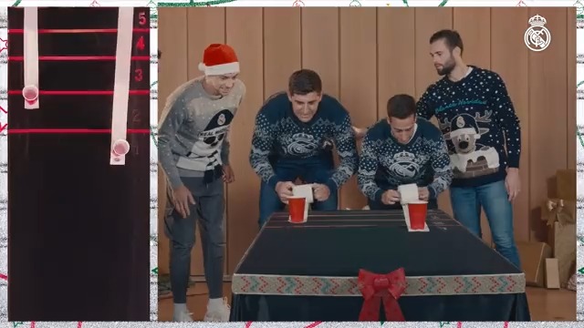 🙃🎄 ¡Ya están aquí los retos navideños! 🎅 Thibaut Courtois & Fede Valverde 🆚 Lucas Vázquez & Nacho Fernández 🎅 🤣 ¿Quién ganará?