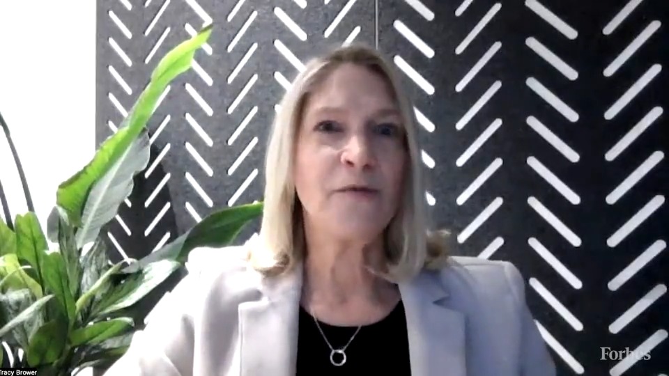 "The most important thing is that you just really, really stay engaged and perform as brilliantly as you can," Tracy Brower tells Brittany Lewis on "Forbes Talks" about career cushioning.