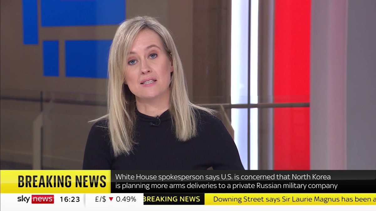 BREAKING NEWS: North Korea has completed an initial arms delivery to the Russian mercenary Wagner Group, according to White House spokesperson John Kirby. Ukraine live updates: 📺 Sky 501, Virgin 602, Freeview 233 and YouTube
