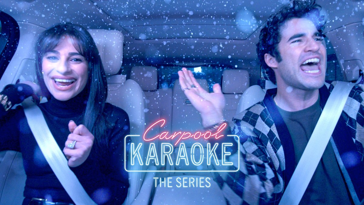 We've got an early present for you to unwrap — two Christmas songs with with Lea Michele and Darren Criss from their upcoming #CarpoolKaraoke!