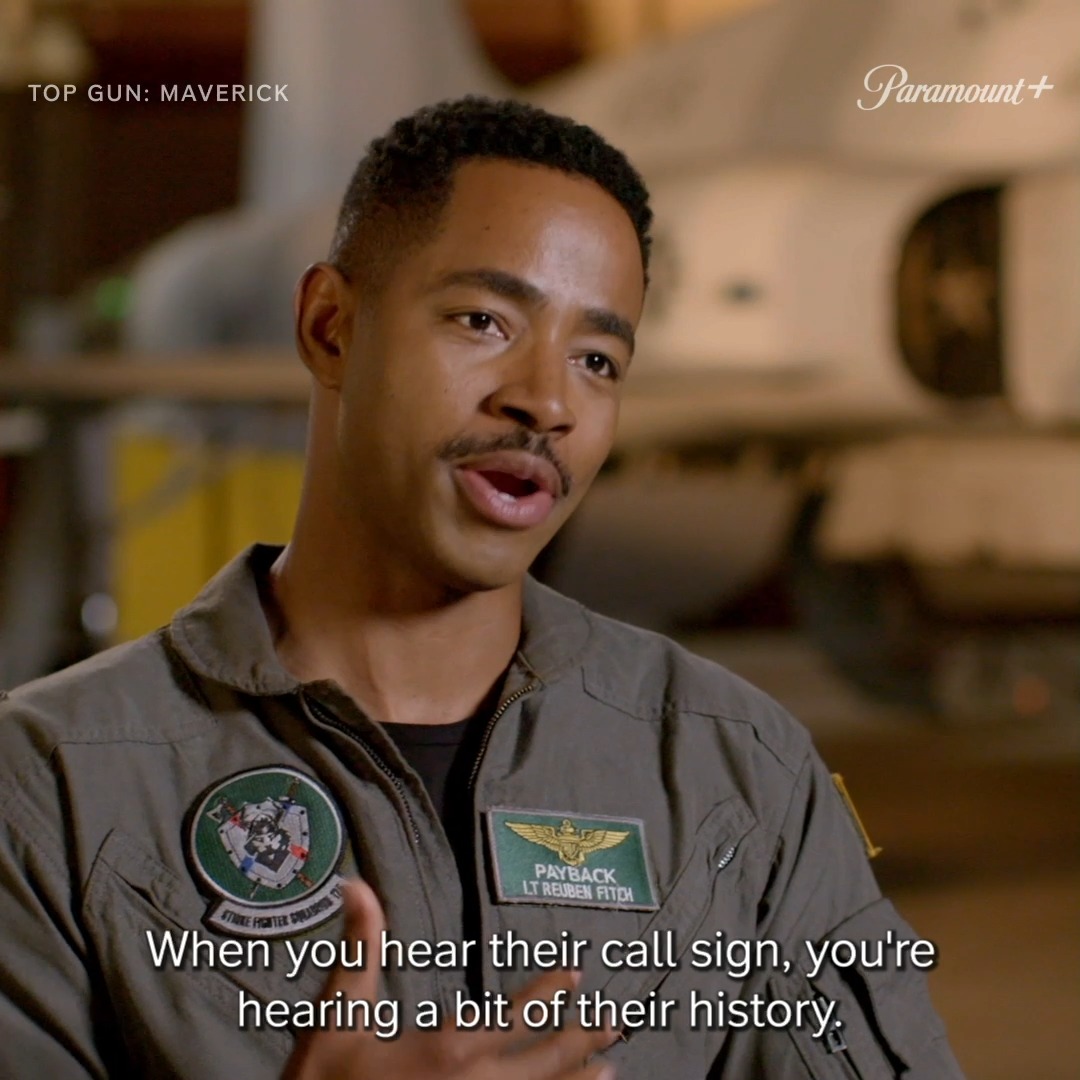 Payback, Hangman, Fanboy, and...Bob... The cast of #TopGun: Maverick explains aviator call signs. Describe yourself in 3 words and we'll give you one! ✈️