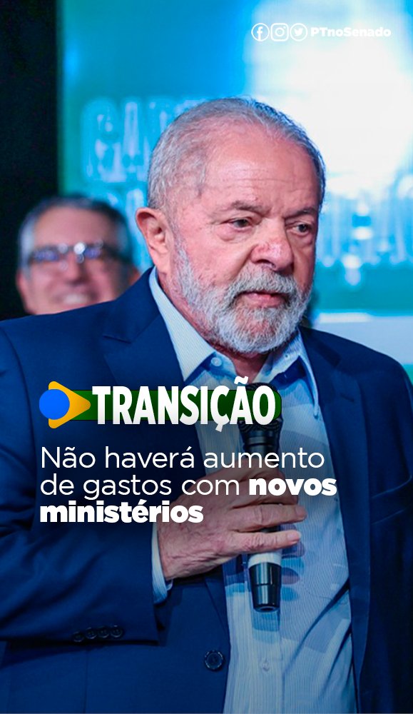 “É importante que vocês saibam que o orçamento de 2023 é o mesmo de 2019. Isso significa que paramos no tempo durante quatro anos. Temos consciência das dificuldades. Por isso, a gente vai aumentar o número de ministérios, mas os gastos não.” – Lula
