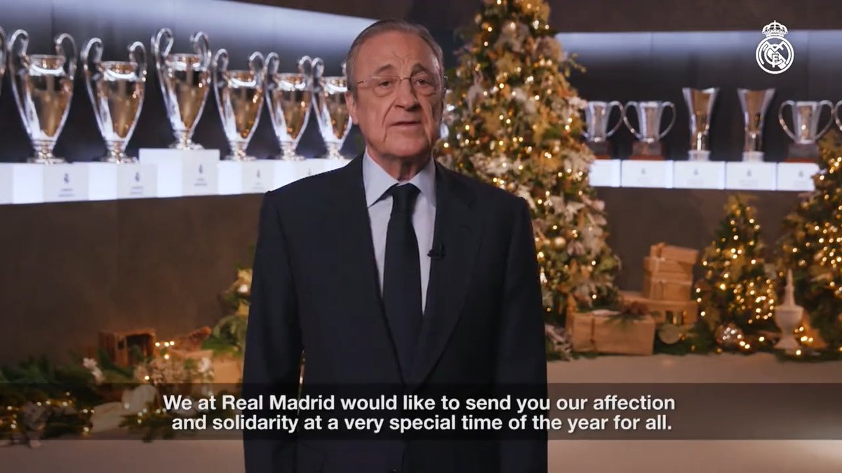 🎄Florentino Pérez: "Feliz Navidad y que 2023 nos traiga salud, trabajo y felicidad" #RealMadrid