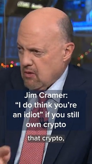 .Jim Cramer weighs in on crypto after the FTX collapse: "I would not touch crypto in a million years."