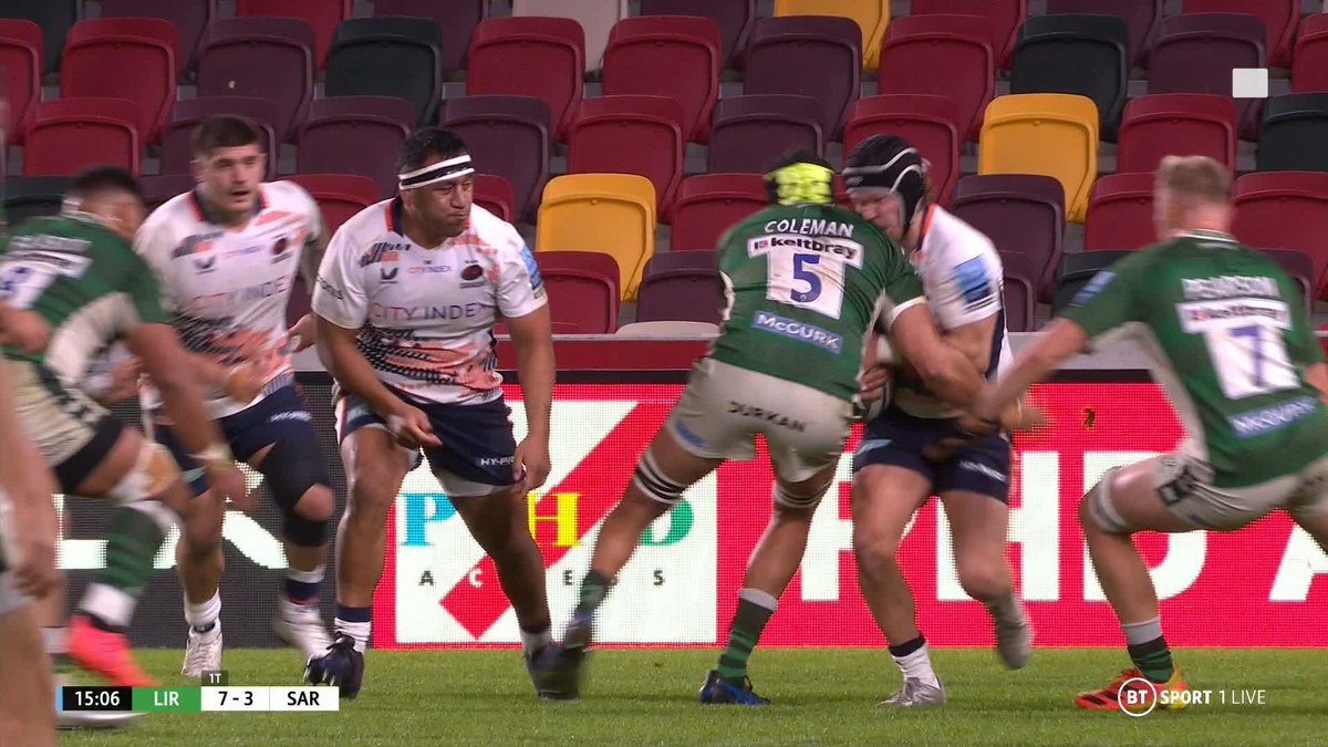 A seriously bad one this on Tom Woolstencroft, really wishing him well 🙏 This is Adam Coleman's third red card in three games, he has to learn... #GallagherPrem