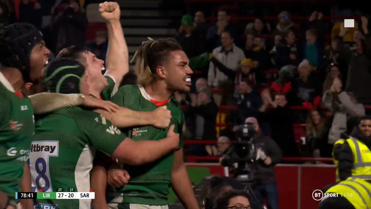 LISTEN TO THE ROAR 🤩 Stealing the line-out! Pearson breaking the lines! Cunningham-South bursting through tackles! A HUGE try to win them the match for London Irish! 🙌 #GallagherPrem