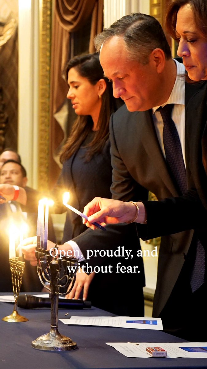 This week, we brought together White House staff for a Hanukkah celebration to express our gratitude and reflect on the miracles in our lives.