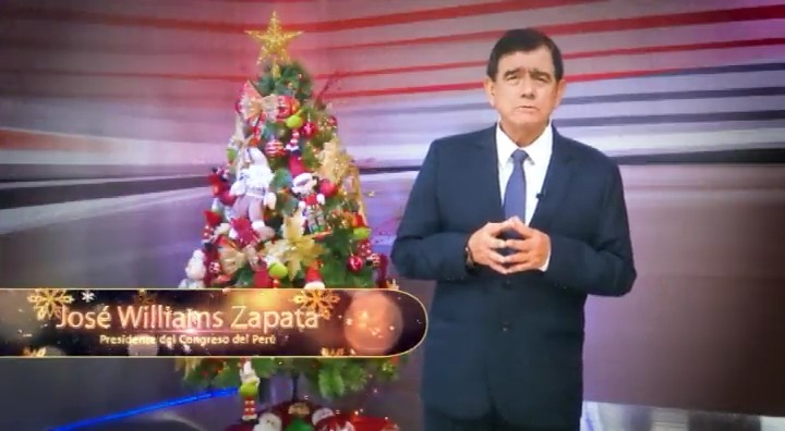 Saludo del presidente del Congreso, José Williams Zapata, a todos los peruanos. #ServimosAlaNación 🇵🇪