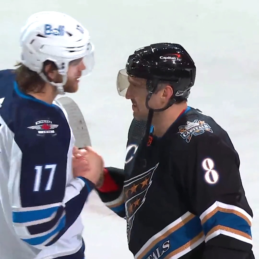 Made the moment even more special. Thank you, Winnipeg Jets 🤝