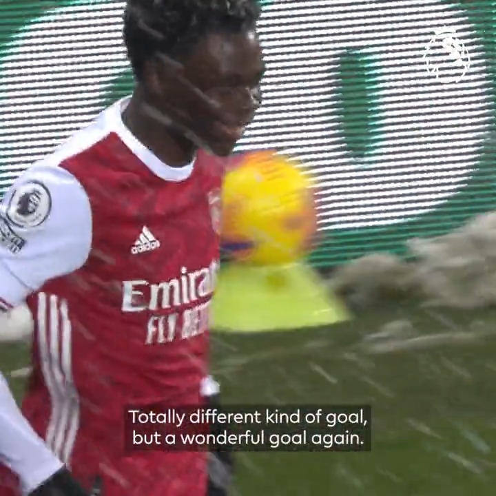 "Here we goooo... Saka and Emile Smith Rowe" 🎶 #GoalOfTheDay x Arsenal