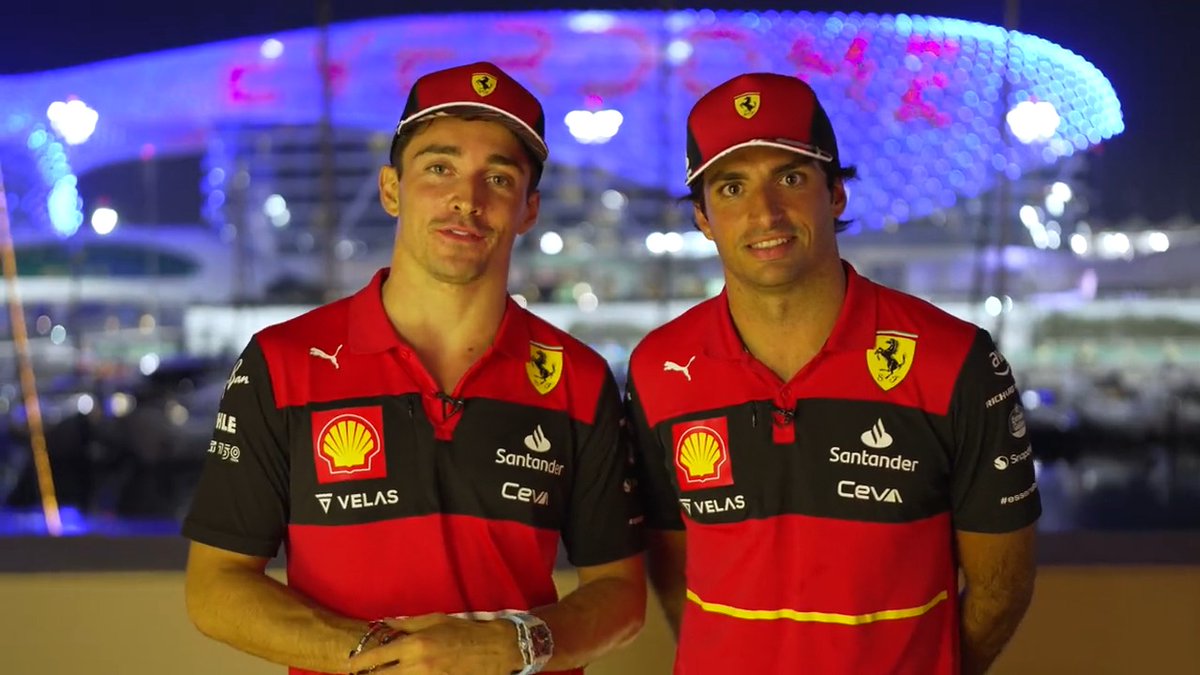 A special message from Carlos Sainz and Charles Leclerc 🎅