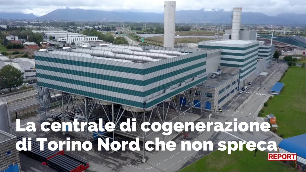 La maggior parte del gas serve per produrre elettricità e per riscaldare le abitazioni. Se riesco a fare insieme le due cose ho risparmiato quasi la metà del gas, come nella centrale di cogenerazione di Torino Nord. Lunedì a #Report ore 21.25 su #Rai3👇