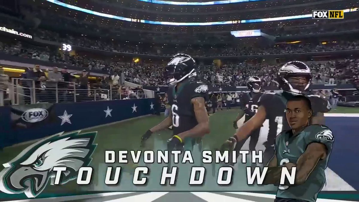 Devonta Smith put on a ski mask, kicked open the door, and pretended to steal out of the Salvation Army bucket after scoring his second TD of the game.