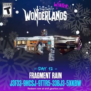 Survive the endless night with the help of Fragment Rain SMG! ☔️ J3F33-9HCSJ-9TTR5-33BJ3-5XKBW (key expires 1/6, 11:59PM)