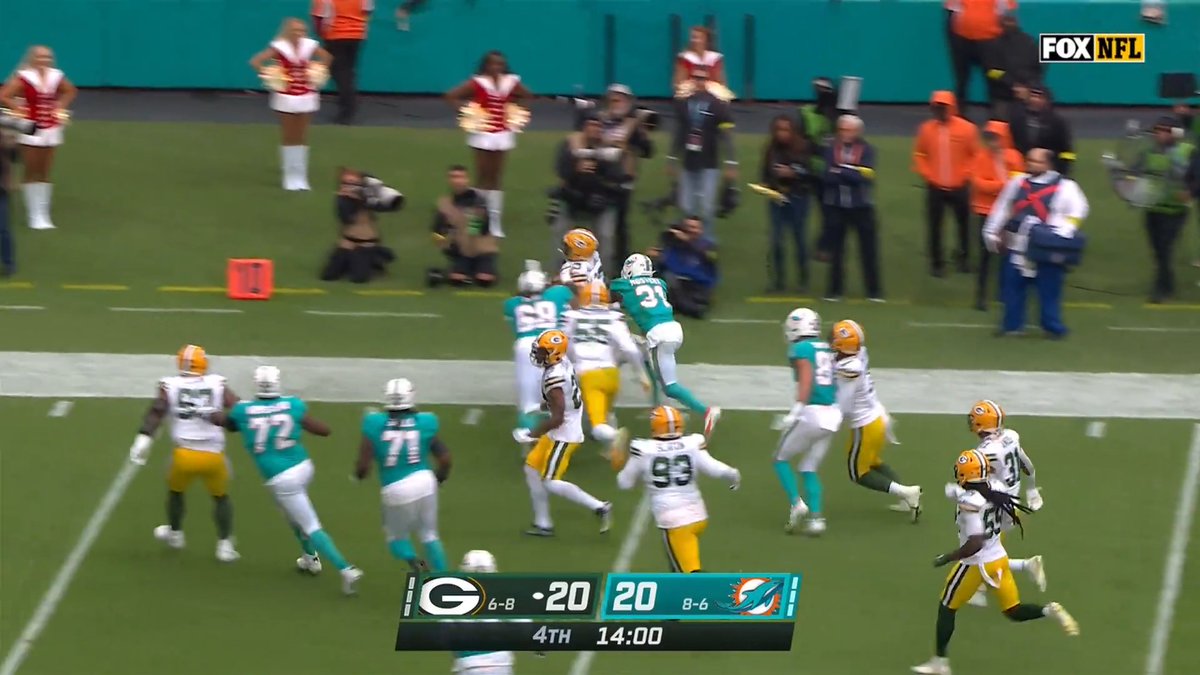 .Jaire Alexander gets the INT! #GBvsMIA | #GoPackGo 📺 FOX