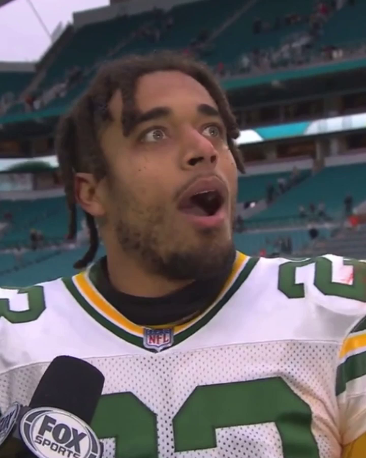 Jaire Alexander explaining his INT is amazing 🤣 (via FOX Sports: NFL)