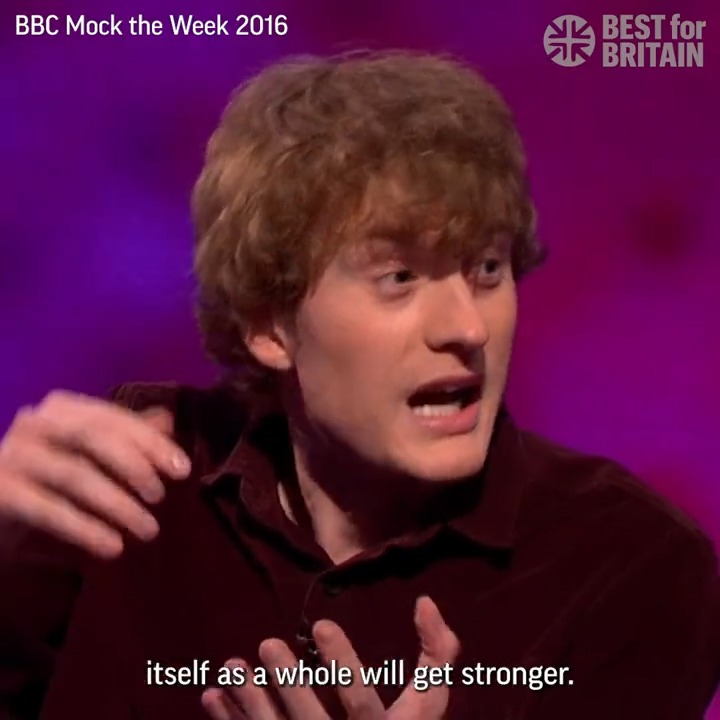 Who remembers this absolute belter from James Acaster in 2016? The most perfect description of Brexit ever heard on the telly.