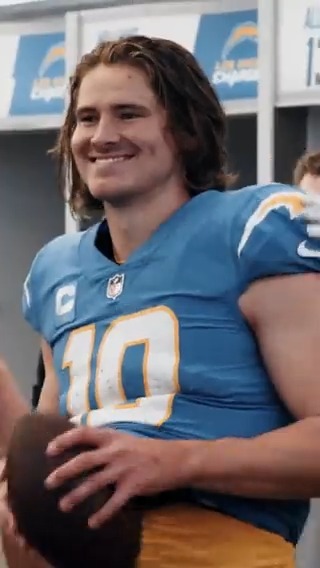 Pretty good for a "social media quarterback" 😏 Los Angeles Chargers | #BoltUp 📺: #LACvsIND -- Tonight 8:15pm ET on ESPN 📱: Stream on NFL+