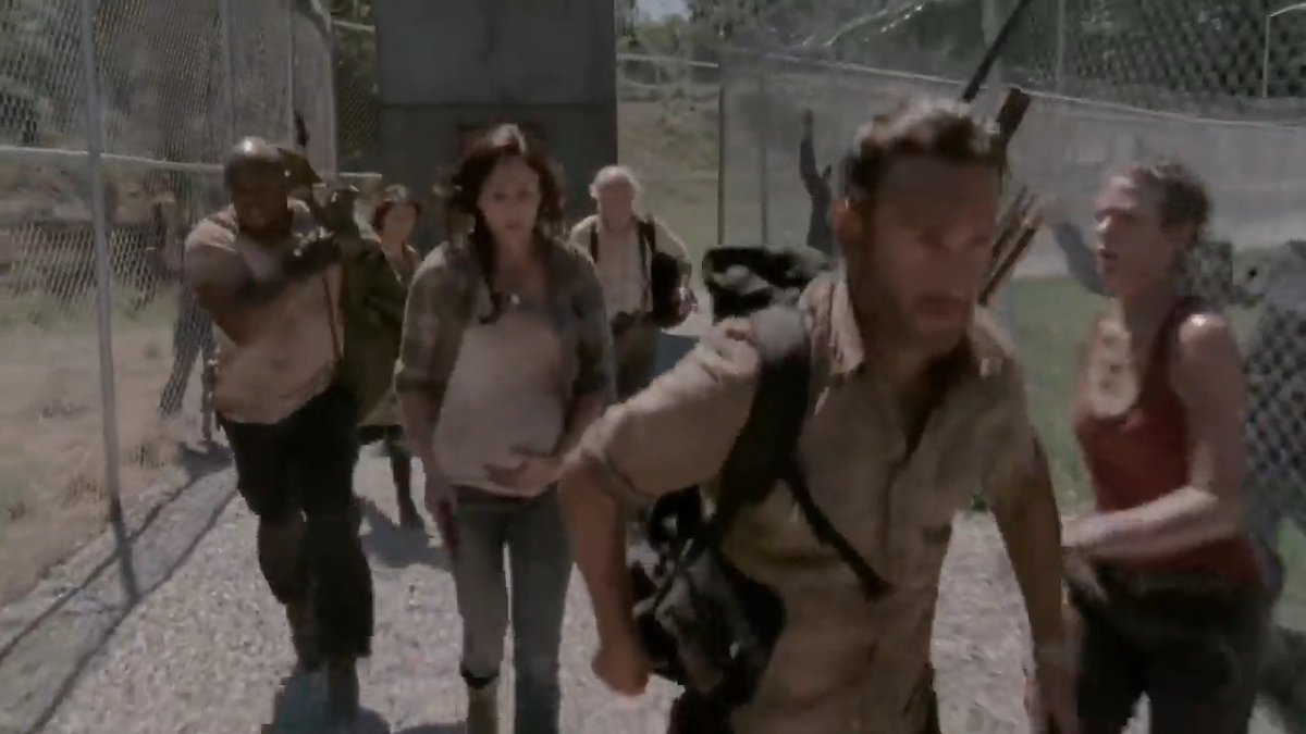 Our heroes light it up for survival. #TWD