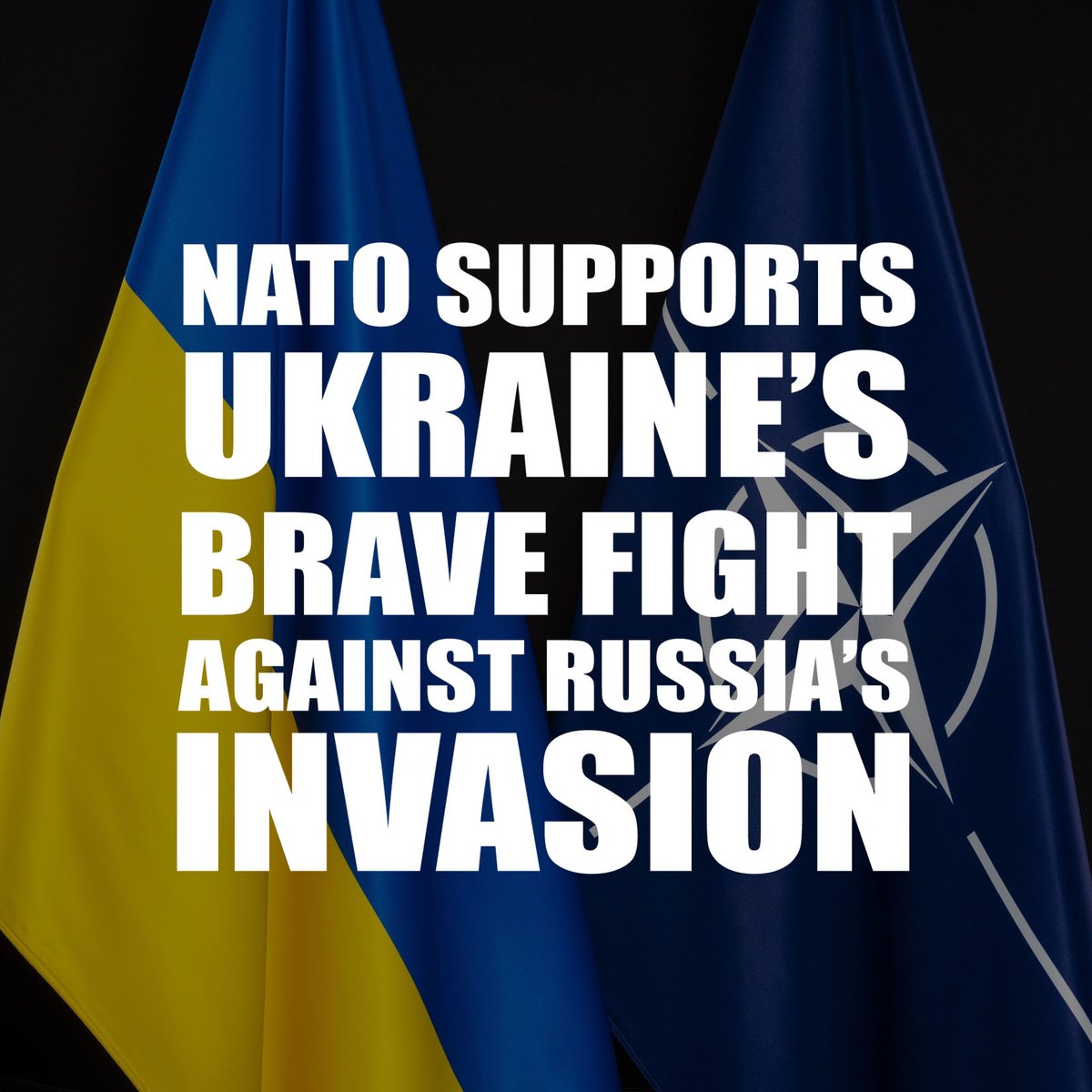 #NATO stands with Ukraine in its brave fight against Russian aggression. We will continue to provide support for as long as it takes #StandWithUkraine 🇺🇦
