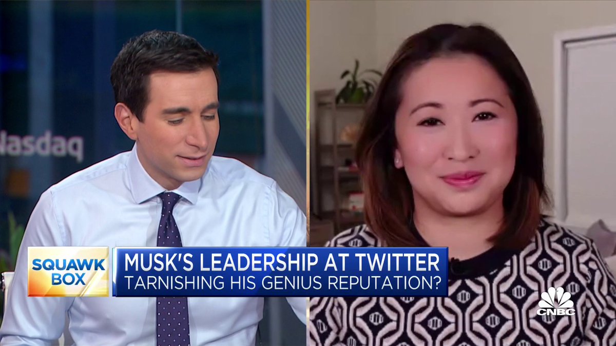 "Elon Musk's reputation is in danger," says Axios Business Reporter Hope King. "All of the macro conditions are against his favor. Market-share for $TSLA is down year-over-year. His reputation with Twitter is impacting his reputation when it comes to all of his companies."