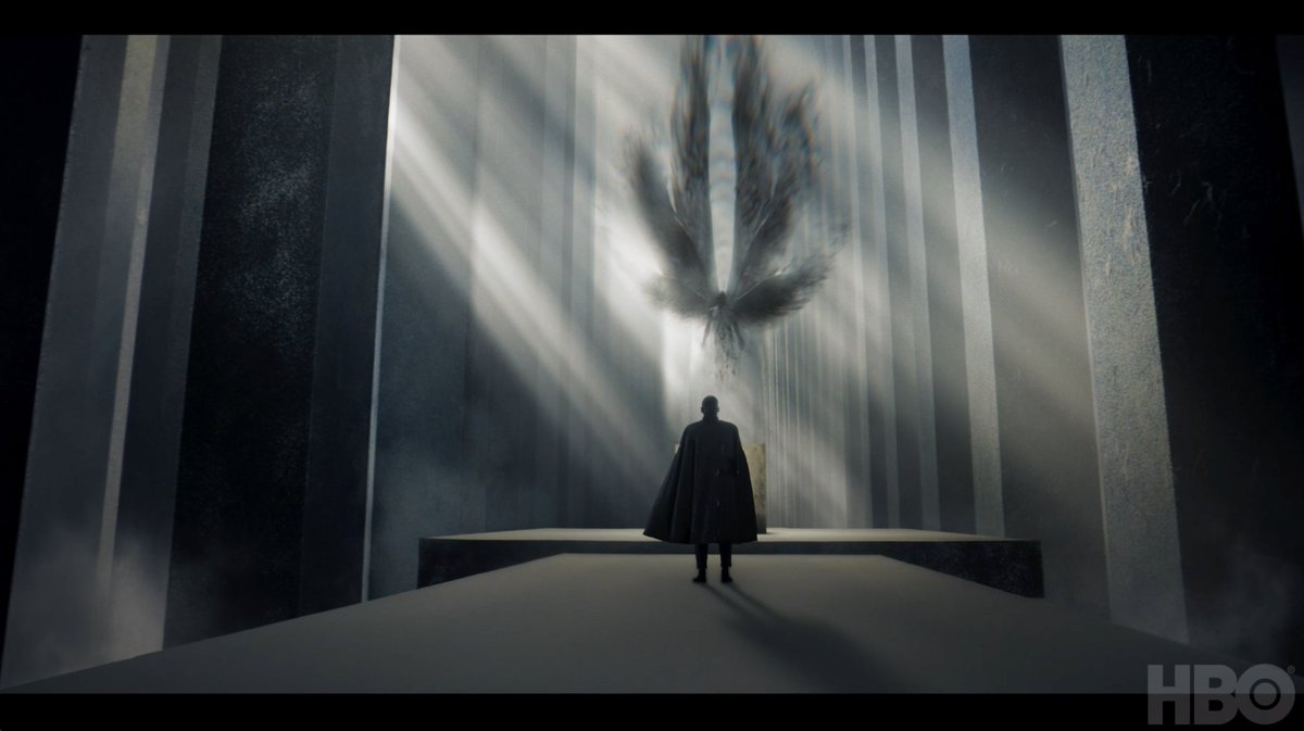 Metatron rules the Kingdom of Heaven and will stop at nothing to remain in power. #HisDarkMaterials