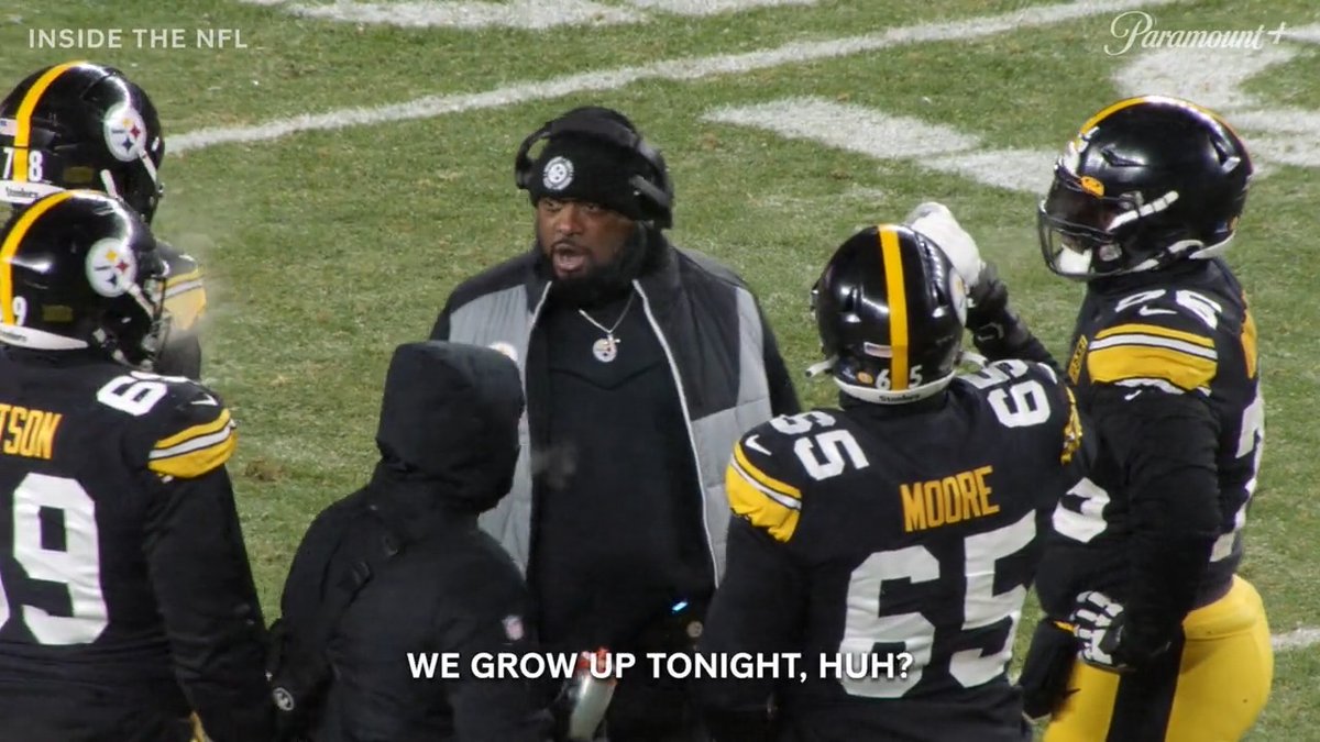 A "grow-up" moment for Mike Tomlin and the @Steelers on Christmas Eve 💪 @InsideTheNFL