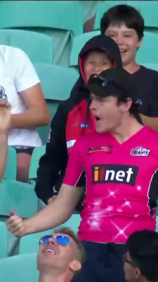 Old mate celebrating like he's won the World Cup and we're here for it 😂 KFC Australia| #BBL12