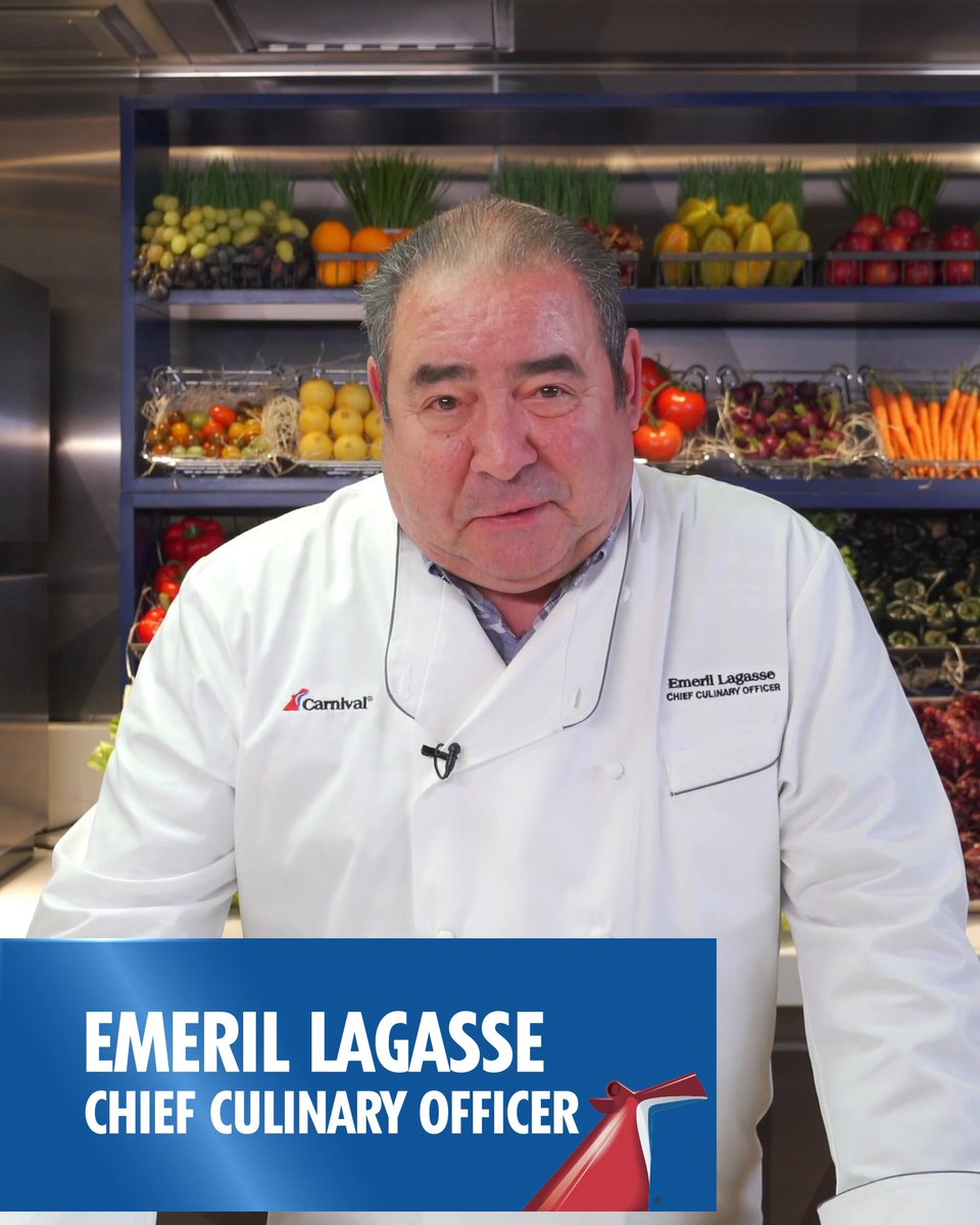 Fun guy, two awesome authentic restaurants on our ships. And now...the next wave of our partnership with a whole new role in how the flavor flows on a Carnival cruise! Find out what Emeril Lagasse up to next. #ChooseFun #CarnivalCruise #EmerilLagasse