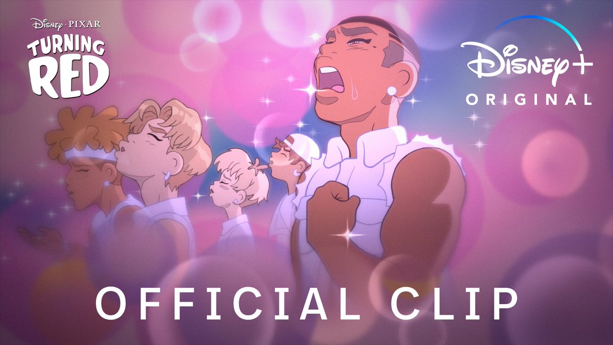 An anime-inspired music video for 4*Town's "1 True Love" is now streaming on Disney+. It is on the extras section of TURNING RED.