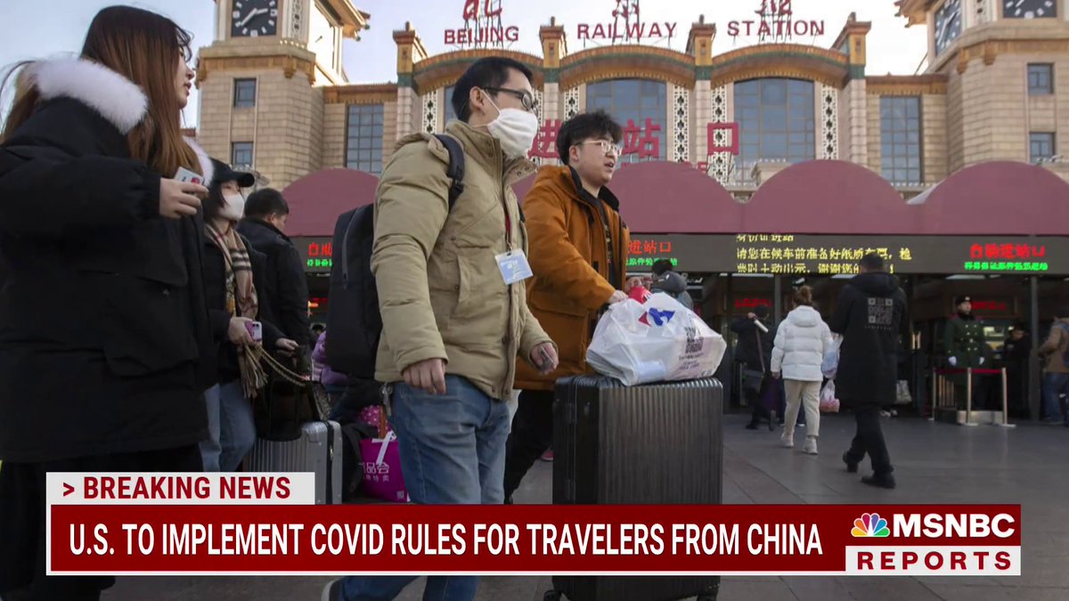 The U.S. has announced that starting Jan. 5, travelers arriving from China will be required to have a negative Covid-19 test before departure.