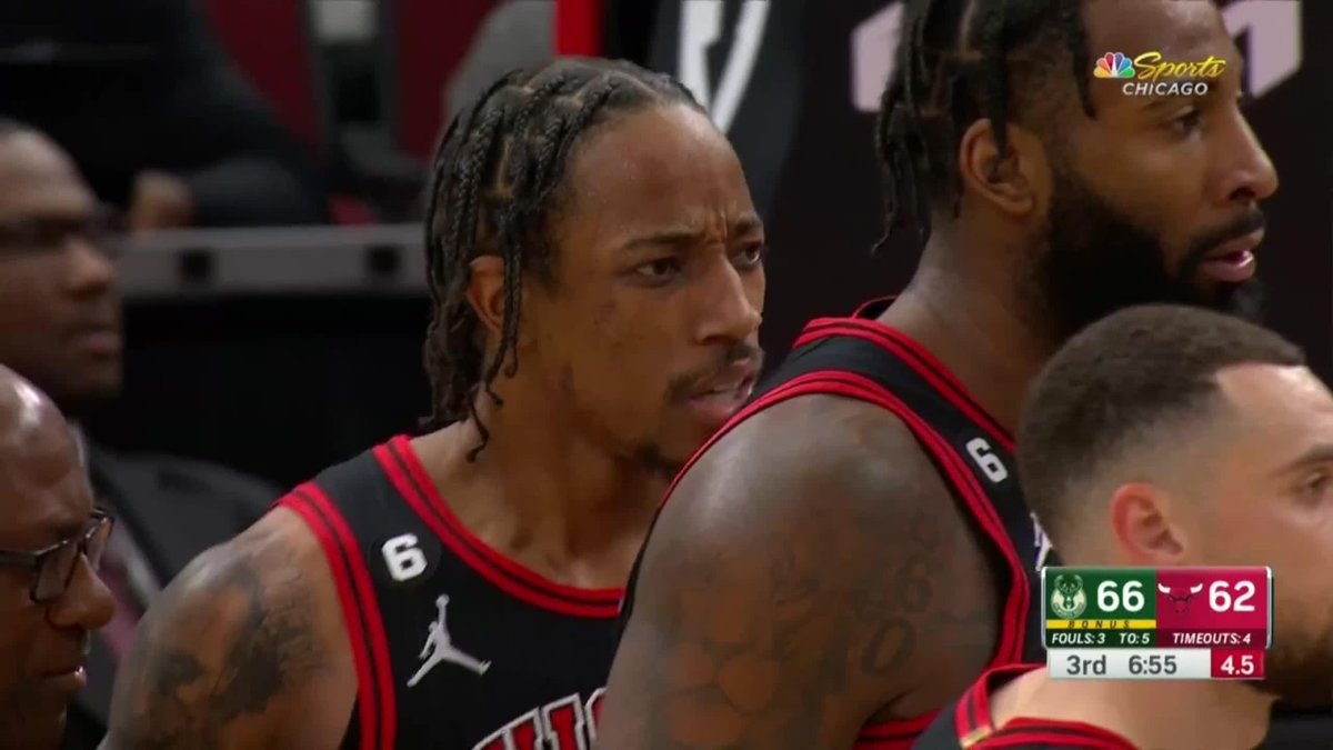 DeMar DeRozan was not happy with Grayson Allen after this play.