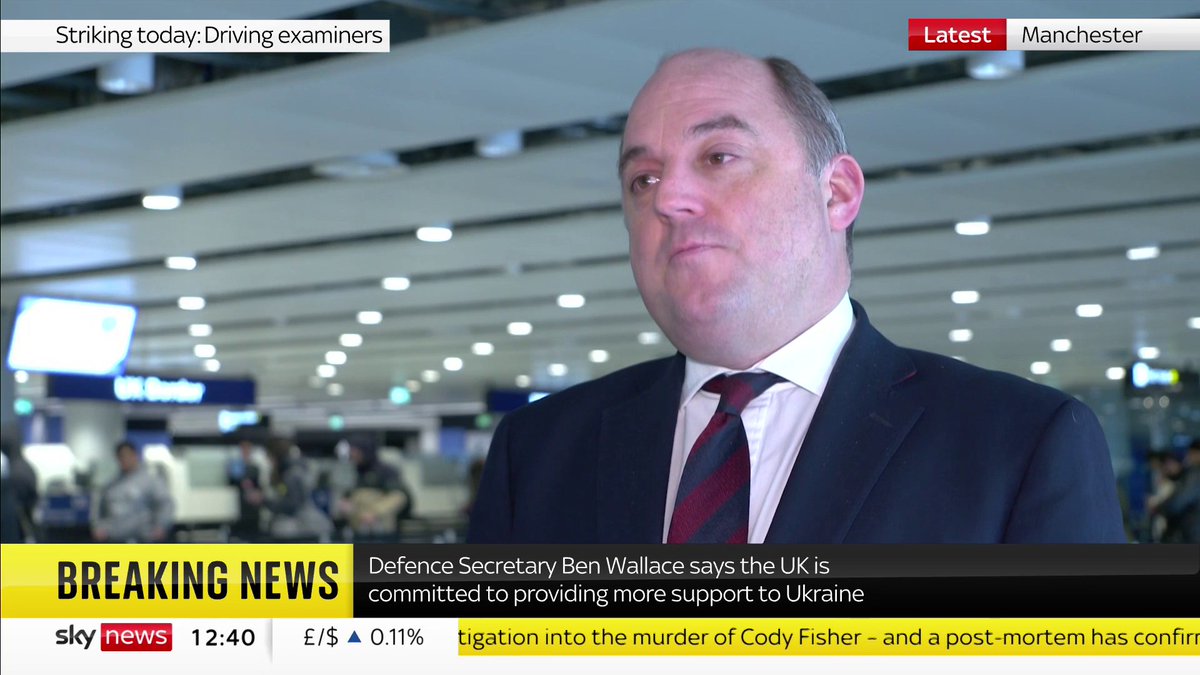 Defence Secretary Ben Wallace says the UK will allocate £2.3bn in aid to Ukraine in 2023, which includes military hardware, humanitarian aid and backfilling British stock. Latest: 📺 Sky 501, Virgin 602, Freeview 233 and YouTube