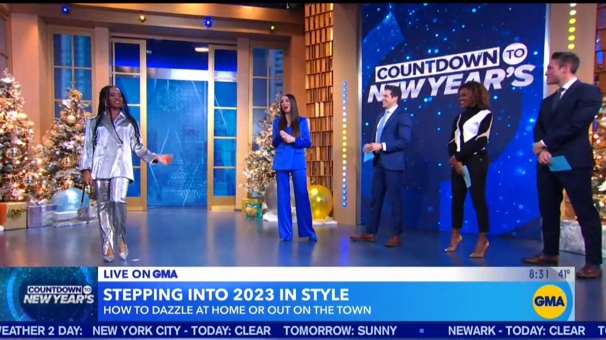 WORK IT! Style expert Erica Wark joins us in Times Square with a handful of dazzling looks and fits to rock at any New Year’s celebration! ✨