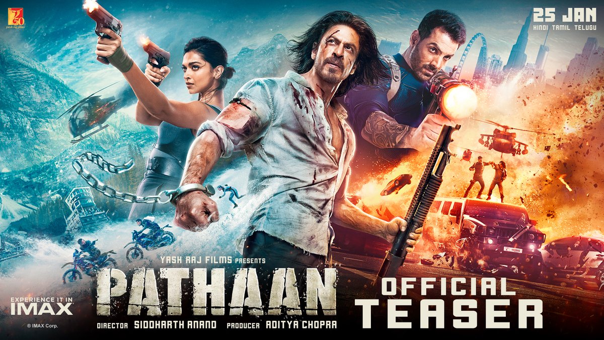 Ready. Set. Boom! 🔥 Experience #Pathaan in IMAX on January 25, 2023. Shah Rukh Khan Deepika Padukone John Abraham Yash Raj Films