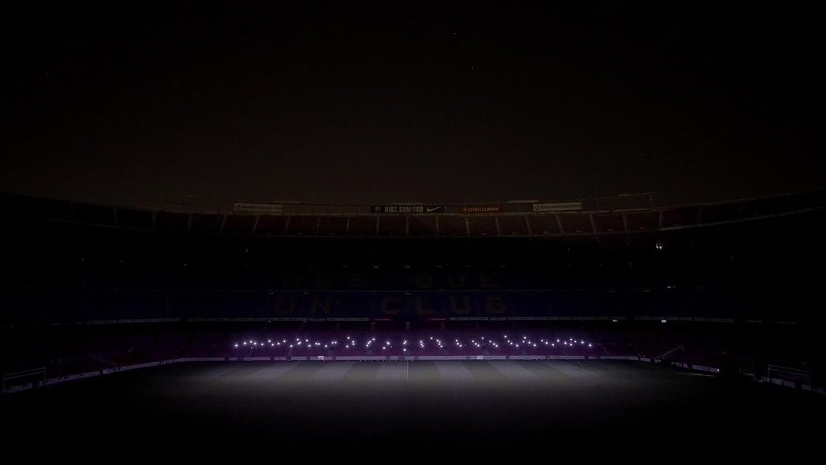 Nits de màgia a l'Spotify Camp Nou 💙❤️ 👏 Flock Drone Art