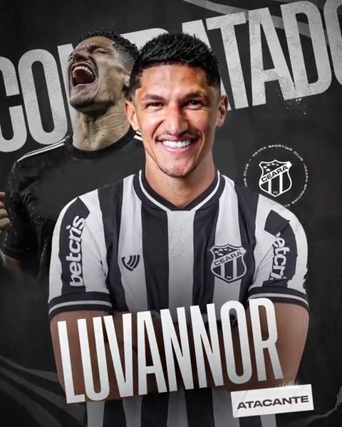 ACONTECEU, Luvannor! 👴 🏁 O atacante é o novo reforço do Vozão para a temporada 2023. Seja bem-vindo! ⚫ ⚪ 📲 Saiba mais em #CearáSC #Vozão