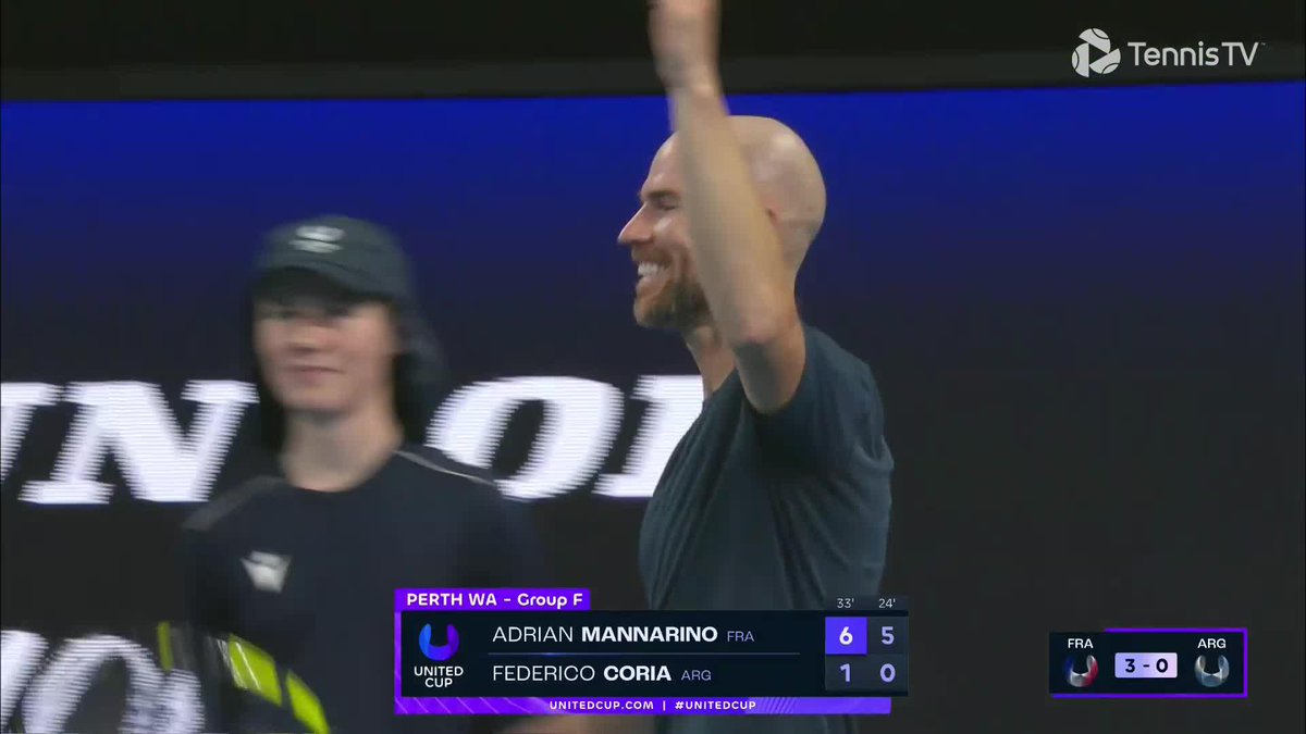 QUEL POINT 🤯🤯 Le tweener EXCEPTIONNEL d'Adrian Mannarino face à l'Argentine. 🇨🇵🔥