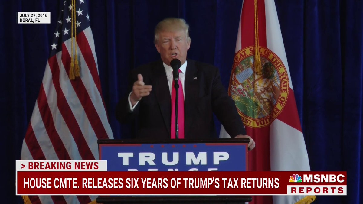 BREAKING: Six years of Trump's tax returns released by House committee after years of legal battles.