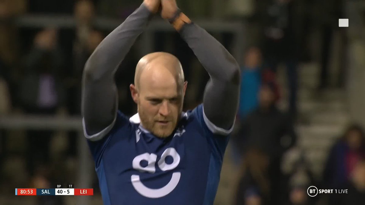 The last kick of Joe Simpsons' career 👏 Not the best kick, but not a bad way to bow out, a record #GallagherPrem win! Full-time Sale Sharks 🦈 40 - 5 Leicester Tigers