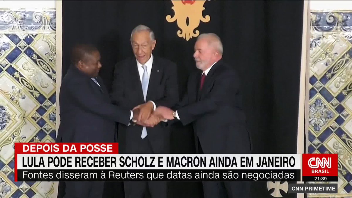 O chanceler alemão, Olaf Scholz, e o presidente francês, Emmanuel Macron, podem visitar o presidente eleito do Brasil, Luiz Inácio Lula da Silva, em Brasília no início de 2023, após sua posse, disseram duas fontes à Reuters #CNNBrasilPrimeTime
