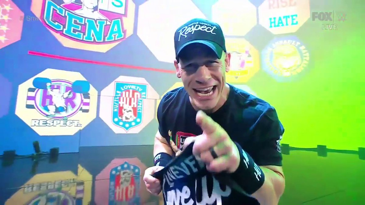 *GOOSEBUMPS* John Cena has arrived to #SmackDown!