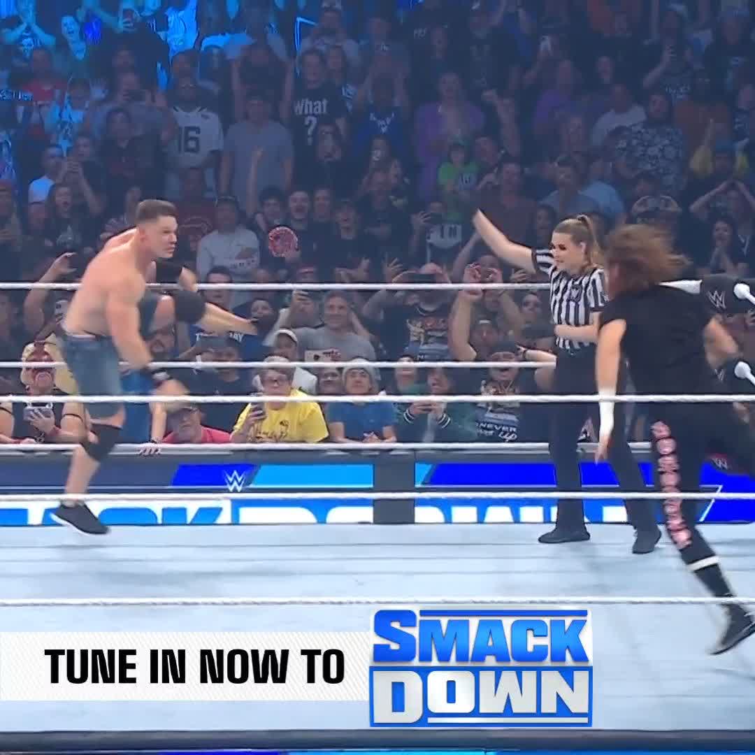 Here comes John Cena! #SmackDown